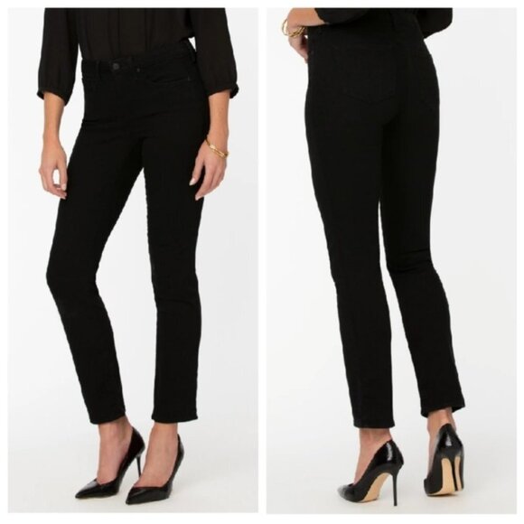 NWT NYDJ Black Sheri Slim LiftXTuck High Rise Jeans - Picture 1 of 4
